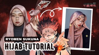 【 Hijab Cosplay 】 Tutorial Hijab Sukuna Jujutsu Kaisen 「©sunshymoon」