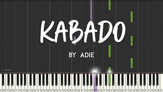 Kabado by Adie synthesia piano tutorial + sheet music