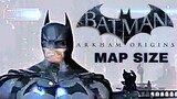 HOW BIG IS THE MAP in Batman: Arkham Origins? Walk Across the Map