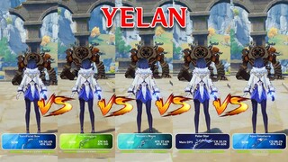 Best weapon for Yelan ?? Aqua Simulacra vs ALL Weapons DMG COMPARISON!!!