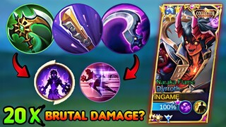 NEW META!! DYRROTH FULL STACK ATTACK BUILD CAN ACTIVATE UNLI 2ND SKILL & PASSIVE 20X BRUTAL DAMAGE?