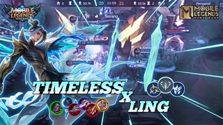 TIMELESS MENACE X LING || PERFECT GAMEPLAY LING - MLBB