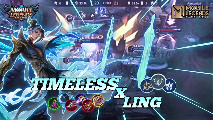 TIMELESS MENACE X LING || PERFECT GAMEPLAY LING - MLBB