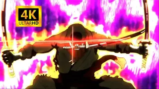 【OP 4K Anime】Zoro Ashura Final Form Combined with Conqueror Haki| One Piece Fan Anime