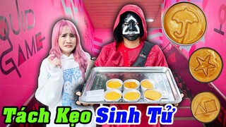 Trò Chơi Con Mực Tách Kẹo Đường Sinh Tử | SQUID GAME Ngoài Đời Thực | Vê Vê Channel