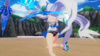 ราชินีแห่งชุดว่ายน้ำในแบบสโลว์โมชั่น! น้ำมาก! (หมายถึงเอฟเฟคพิเศษ)--------- Honkai Impact3 แอ็คชั่นสโลว์ เล่น ultra-clear 60 frames