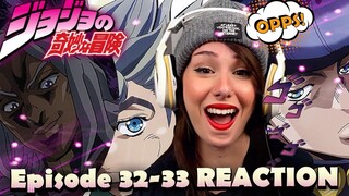 Jojos Bizarre Adventure | Diamond Is Unbreakable | Episode 32-33 | REACTION