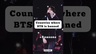 Countries where BTS is banned #bts #btsfacts