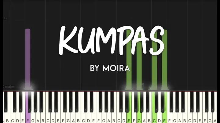 Kumpas by Moira synthesia piano tutorial +sheet music