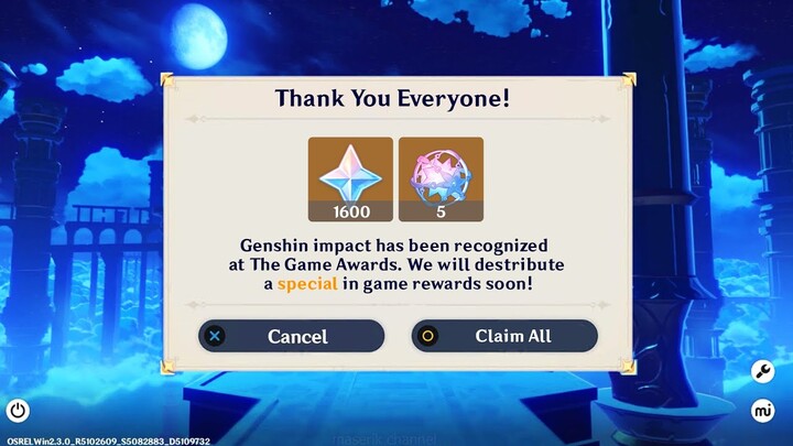 DON'T FORGET TO CLAIM THESE REWARDS! 2600 PRIMOGEMS FOR ALL FREE TO PLAY PLAYERS! - Genshin Impact