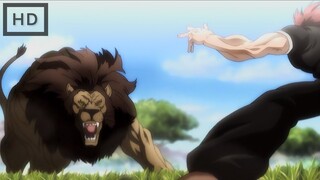 BAKI Visualising The Image Of YUJIRO | Meanwhile Yujiro At Africa Hunting A Lion|#baki #yujirohanma