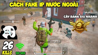 PUBG Mobile | Hướng Dẫn Fake IP Qua Ấn Độ Cày Rank Chí Tôn (Conqueror) Cực Nhanh|Solo Squad 26 Kills