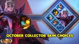 OCTOBER 2022 COLLECTOR SKIN CHOICES CONFIRMED || CECILLION OCTOBER COLLECTOR SKIN MLBB