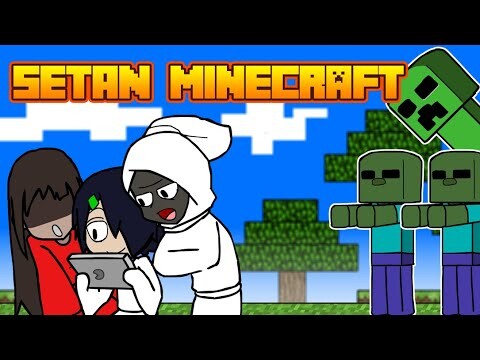 BEGINI KALAU SETAN MAIN GAME MINECRAFT - KARTUN HANTU LUCU INDONESIA