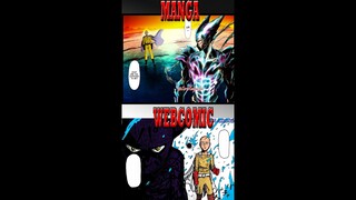 WEBCOMIC VS MANGA | ONE PUNCH MAN #shorts