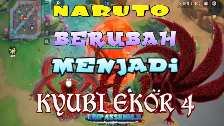 NARUTO BERUBAH MENJADI KYUBI EKOR 4 #JUMP ASSEMBLE