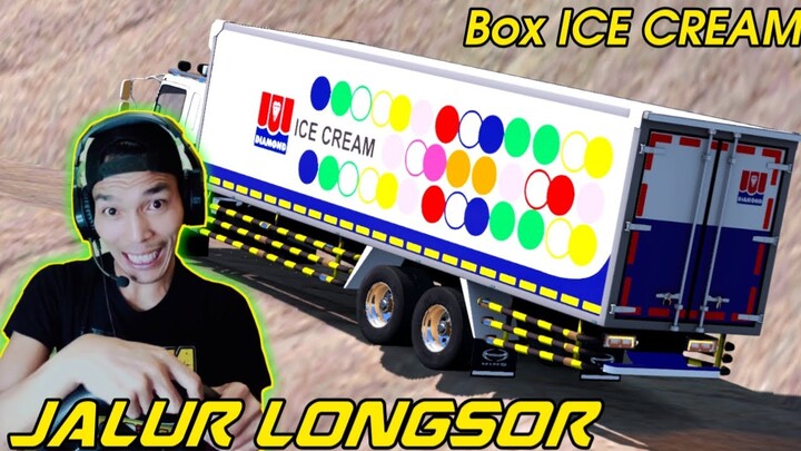 TRUCK HINO 500 MUATAN [ICE CREAM] GAGAL NANJAK DI JALUR LONGSOR PALING BERBAHAYA ‼️-ETS2