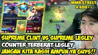 INDONESIA NO 5 SUPREME CLINT VS SUPREME 1 LESLEY! PERTARUNGAN MMR SIAPA YANG AKAN DIHANCURKAN!