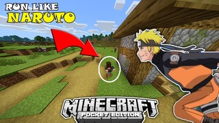 How to run like Naruto in Minecraft PE