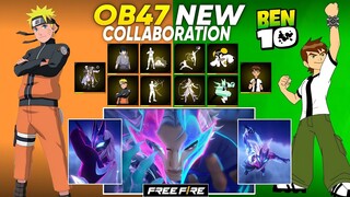 Free Fire X Naruto l Ben 10 X Free Fire l Free Fire New Event l Ff New Event l OB47 Update