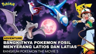 Ash dan Pikachu membantu latias dan latios melawan pokèmon fosil  | ALUR CERITA POKEMON THE MOVIE 05