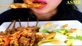 ASMR Sate Ayam Saus Kacang|Eating Sounds