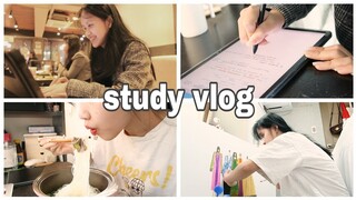 study vlog | Có nên dùng tablet để học? Thi giữa kì ở Hàn | Du học Hàn | Ly Nguyễn