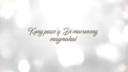 Nasa Puso lyrics OST from the "Kadenang Ginto"- Janine Berdin