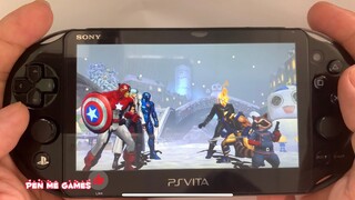 Iron Man-Captain America-Dante All super combo chơi trên Ps Vita 2k-Ultimate Marvel vs Capcom 3