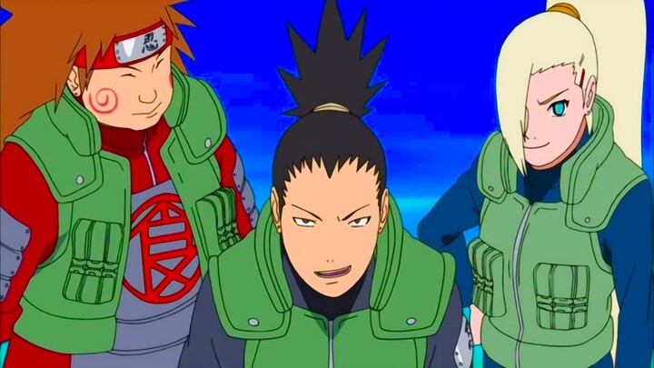 Shikamaru, Ino Choji vs Asume Sensei / Edo Tensei. indo sub