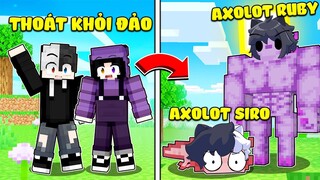 Noob Ruby 24h Thoát Khỏi HÒN ĐẢO AXOLOTL Đáng Sợ Trong Minecraft