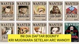 Daftar Bounty Kru Mugiwara