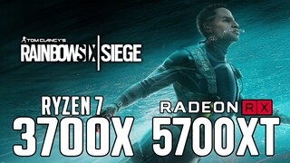 Rainbow Six Siege on Ryzen 7 3700x + RX 5700 XT 1080p, 1440p benchmarks!