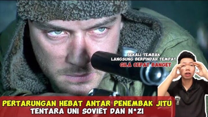 DUEL DUA SNIPER HANDAL UNI SOVIET VS N＊ZI ｜ ALUR CERITA FILM ENEMY AT THE GATES