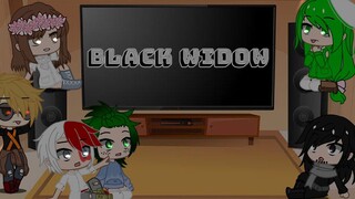 Bnha reacts to black widow...||lazy||Enjoy?*PLS READ DESC*