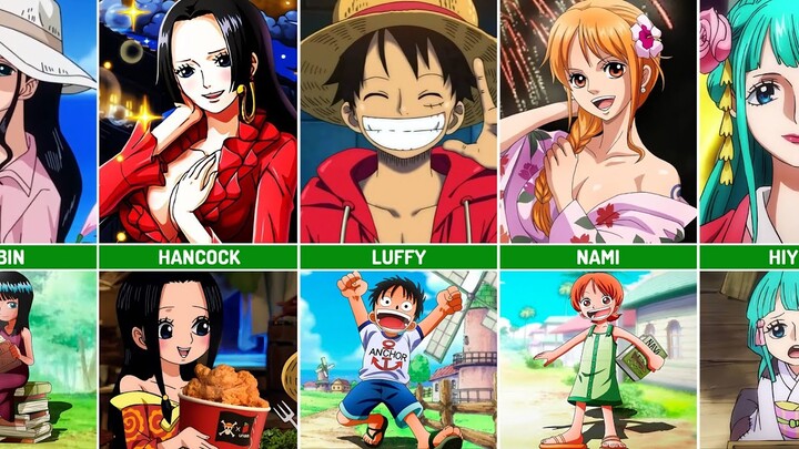 ONE PIECE Characters When They Kids