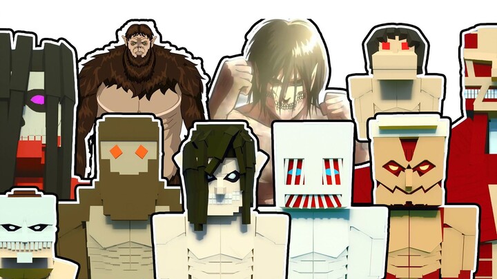 Modul Attack on Titan: beberapa raksasa lucu untuk Anda pilih [Minecraft versi seluler]
