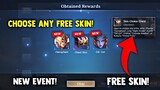 CHOOSE 4 ANY EPIC SKIN AND CLAIM THIS YOUR FREE SKIN! (CLAIM TODAY!) | MOBILE LEGENDS 2022