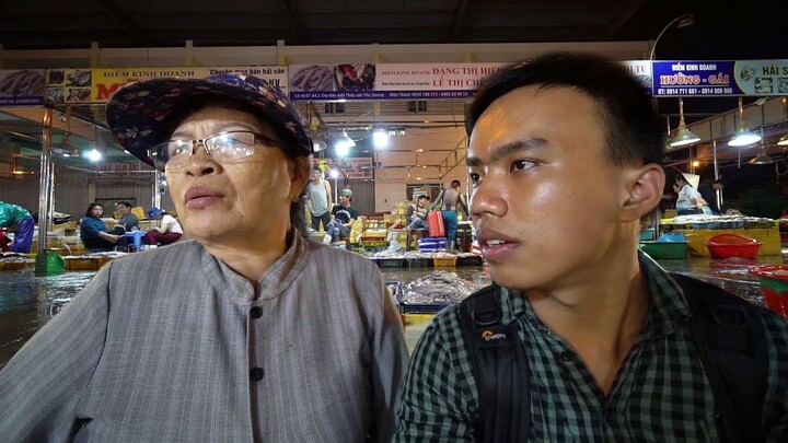 Vlog 50: Một Giờ Sáng ở Chợ Hải Sản Đà Nẵng | Âu Thuyền Thọ Quang
