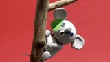 Happy koala eating - BabyClay animals