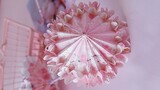 Saya telah melipat payung bunga sakura gratis yang paling indah. Tuhan, ini terlalu indah dan abadi.