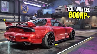 Need for Speed Heat Gameplay - 800HP MAZDA RX-7 SPIRIT R Customization | Max Build