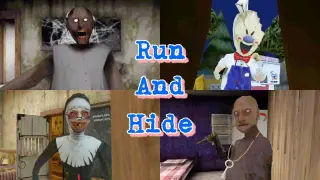Run And Hide | Granny vs Rod vs Grandpa vs Evil Nun