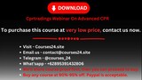 Cprtradings Webinar On Advanced CPR