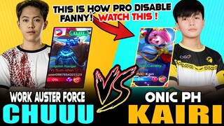 WORK CHUUU "Yss" vs. ONIC KAIRI "Fanny" in Rank! (Easiest Way To Disable Fanny!) ~ Mobile Legends