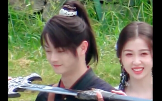 Reuters from the set of Xu Kai and Yu Shuxin's new drama The Legend of Sword and Fairy: Six Prayers 