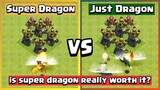 Dragon VS Super Dragon | Clash of Clans