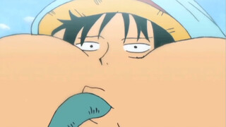 Luffy: You told me to drink only one sip of water, I really only had one sip of water, why should I 