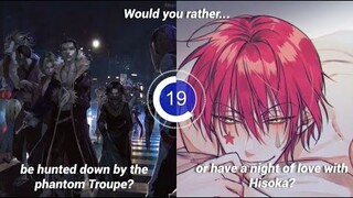 HunterxHunter Would You Rather Part 1 | Cosplay-FTW