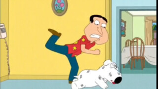 Ah Q beat Brian violently! "Family Guy"